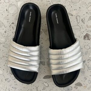 Isabel Marant - Hellea Metallic Slide Sandals- FR 41 - US 9.5